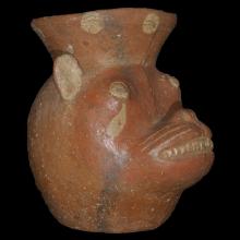 Zoomorphic felin vessel